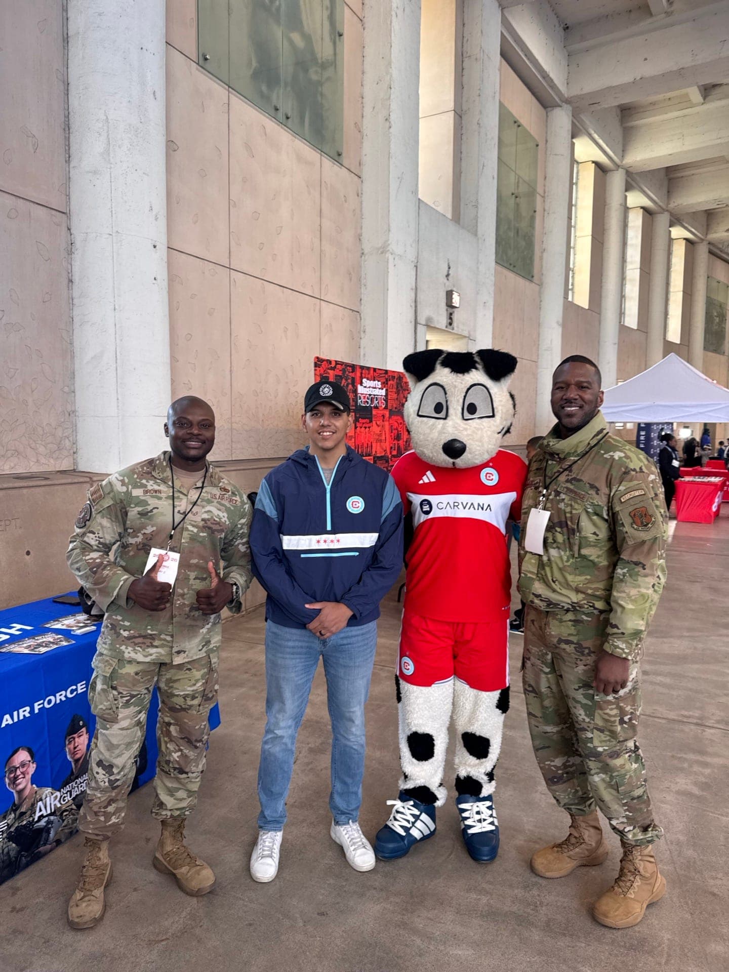 EDC members at Soldier Field