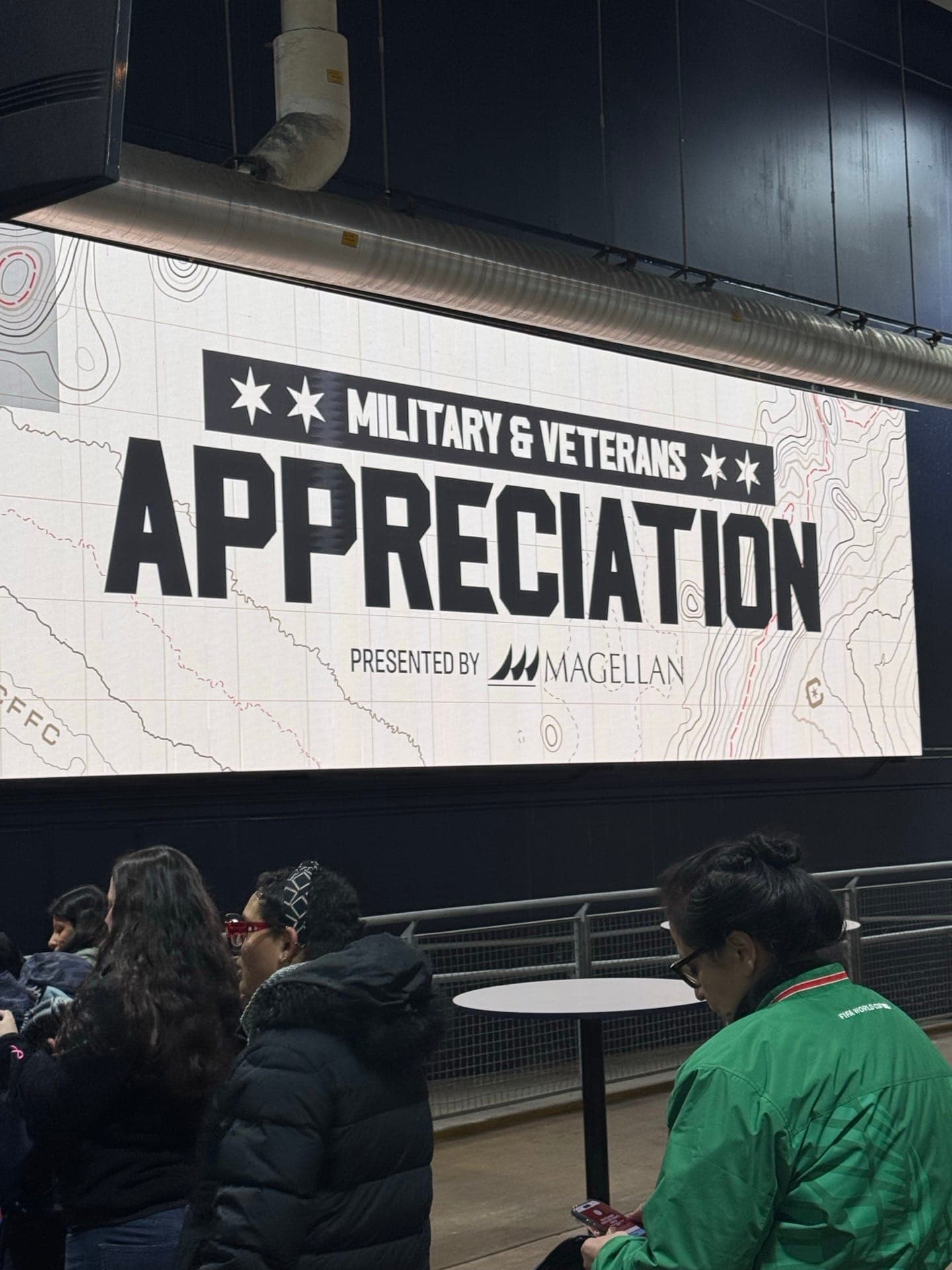 Esprit de Corps Foundation veterans at Chicago Fire FC Military Appreciation Night