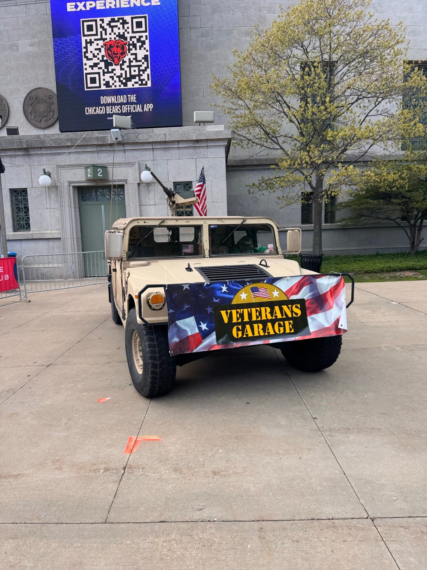 Military Humvee at Chicago Fire FC event