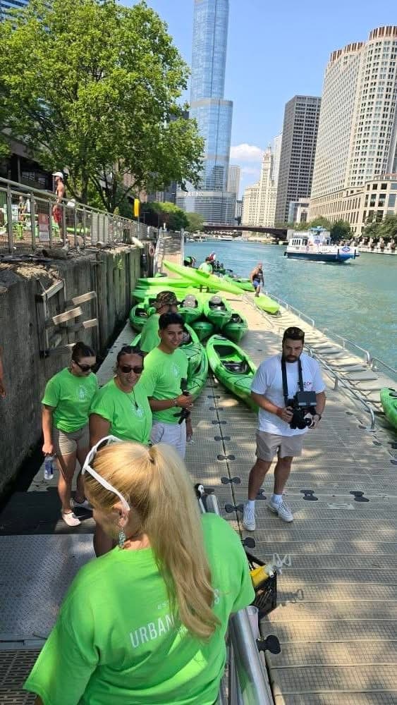 EDC Outdoors veteran community at the Chicago River dock
